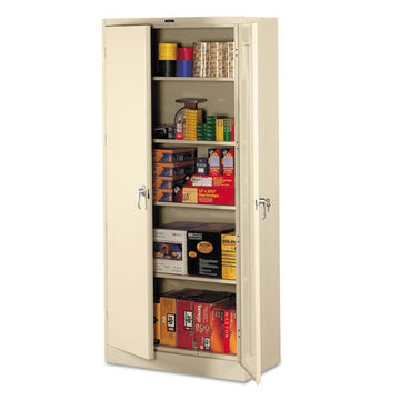 Tennsco Deluxe Storage Cabinet, 36w X 18d X 78h, Sand freeshipping - TVN Wholesale